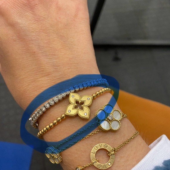 Roberto Coin Yellow Gold 18K Venetian Diamond bracelet - Picture 2 of 8